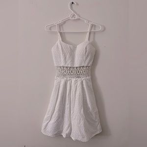 White mini dress women
